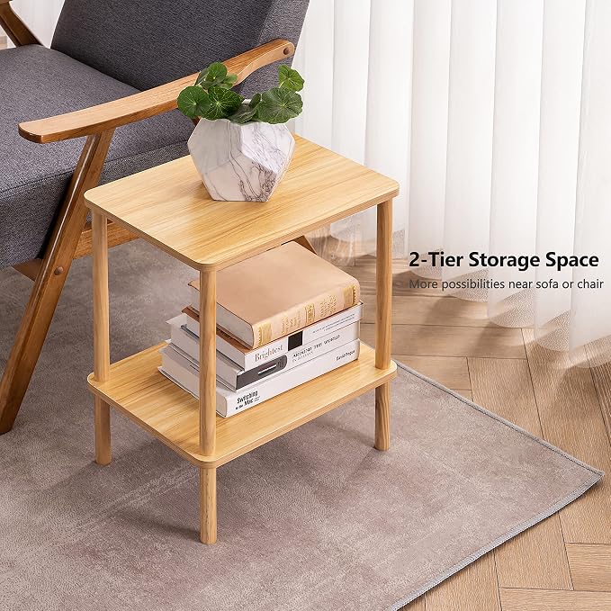 Apicizon 2 Tier End Table, Small Side Table - Image 4