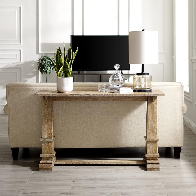 Crosley Furniture Joanna Modern Farmhouse Sofa Console Table - Image 7