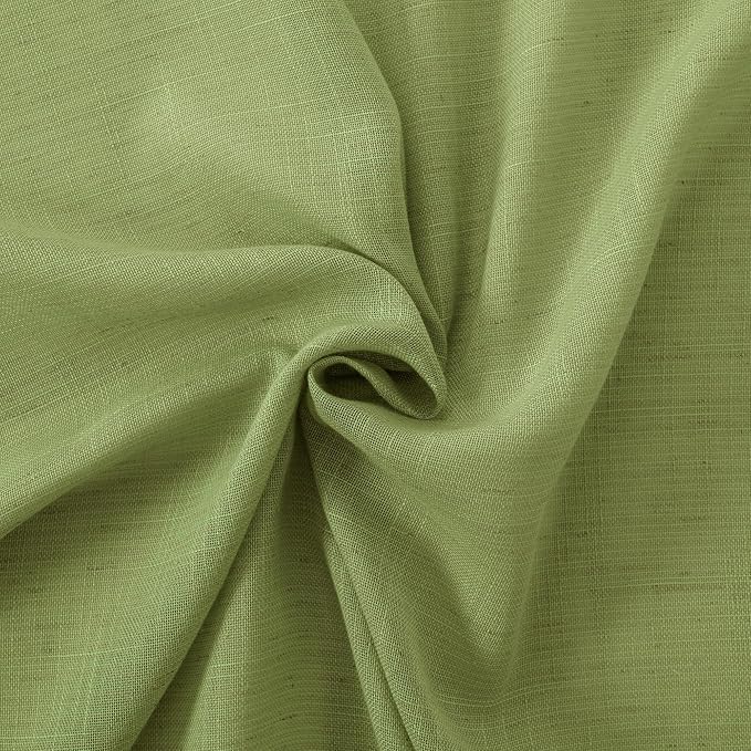 BGment Short Olive Green Curtains 36 Inch Length - Image 7