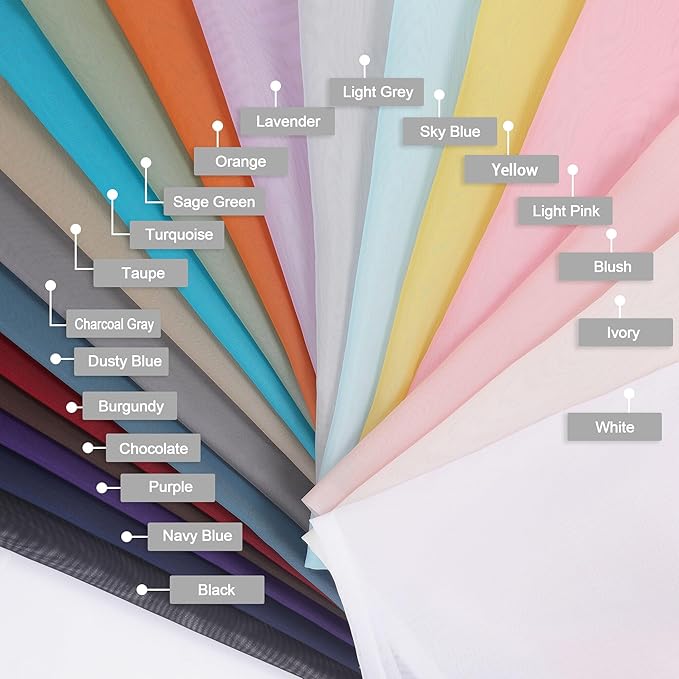 Extra Long Sage Green Sheer Curtains - Image 6