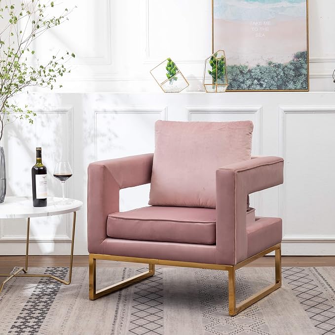 Roundhill Furniture Lenola Upholstered Accent Arm Chair by RoundhillFurniture
