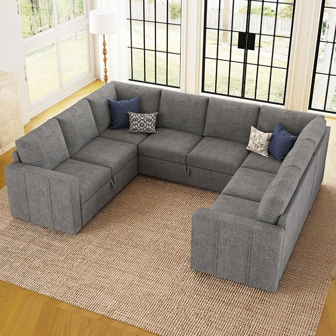 Belffin Modular Sectional Sleeper Sofa Bed - Image 4