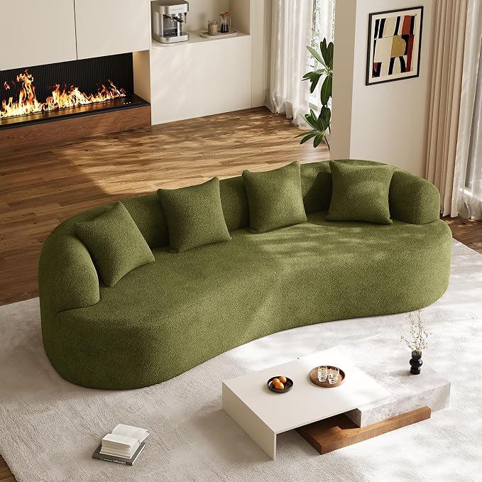 Oversized Sectional Sofa for Living Room, Modern Luxury Plush Chenille 4-Seater by DAMAIFROMFURNITURE