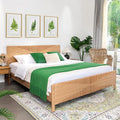 Yechen Hand-Woven PE Rattan King Bed Frame by Yechen