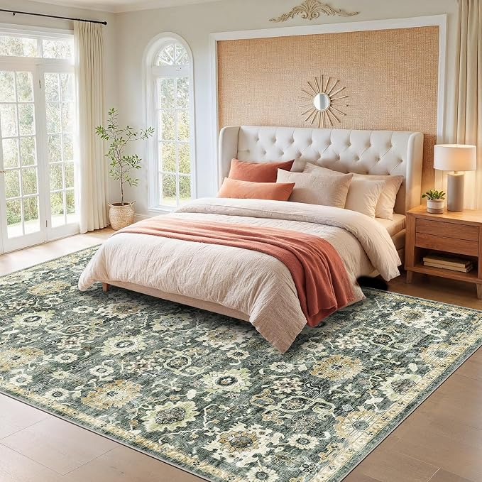 AMADA HOMEFURNISHING 5x7 Area Rugs, Washable Living Room Rug Low-Profile - Image 9