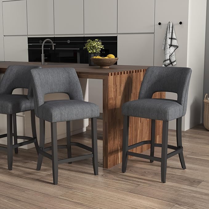 VKNOW Bar Stools Set of 4, Modern Counter Stools - Image 4