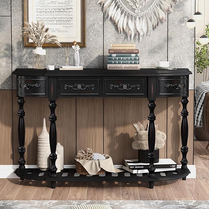 LUMISOL Half Moon Console Table - Image 9