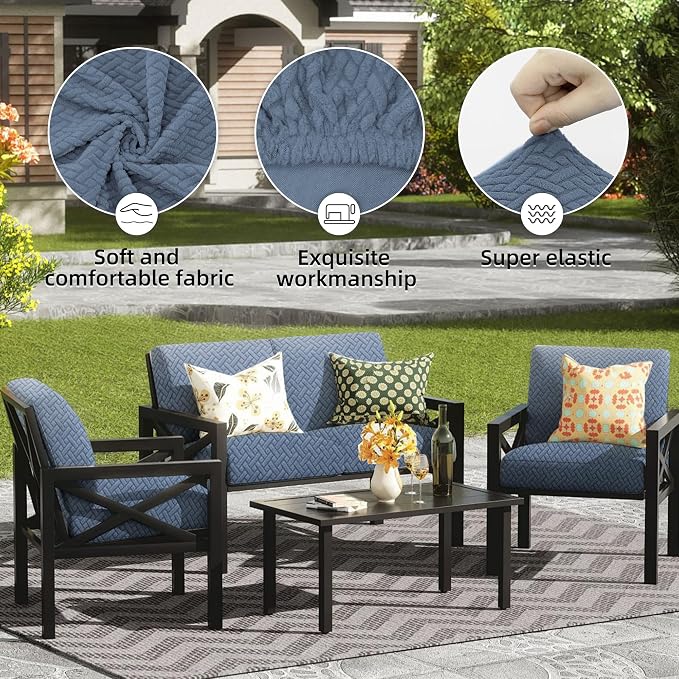 Outdoor Cushion Covers Set, Replacement - Image 3