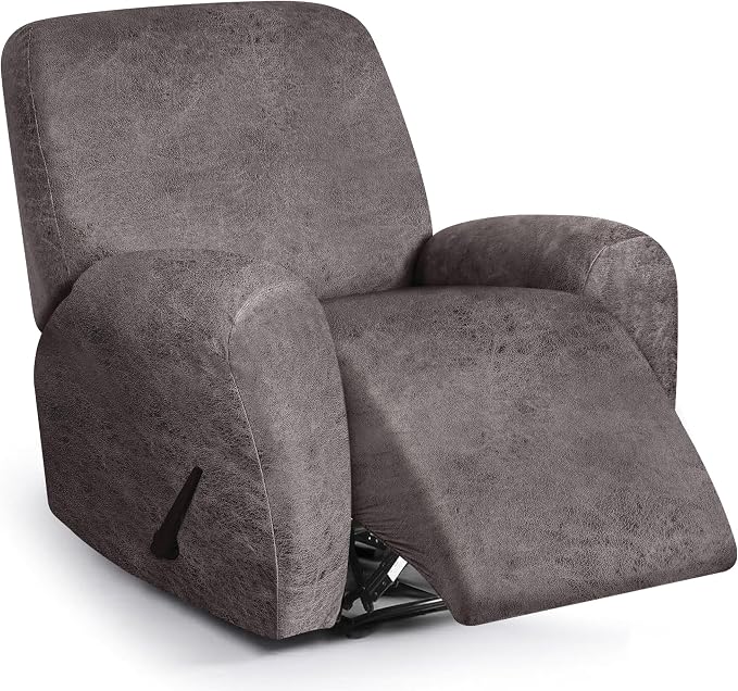 ANARACHON Leather Look Recliner Chair Covers, 4-Pieces Stretch Recliner Cover by ANARACHON