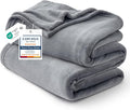 Bedsure Fleece Blanket Twin Blanket Grey by BEDSURE