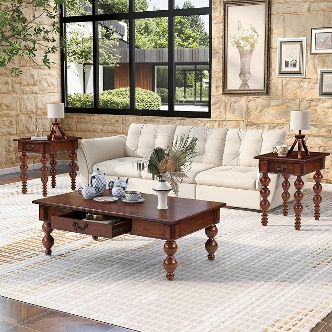 Retro Traditional Coffee Table - Image 8