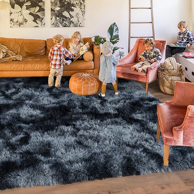 Rugs for Living Room 6x9, Soft Shaggy Modern Shag Area Rug for Bedroom - Image 6