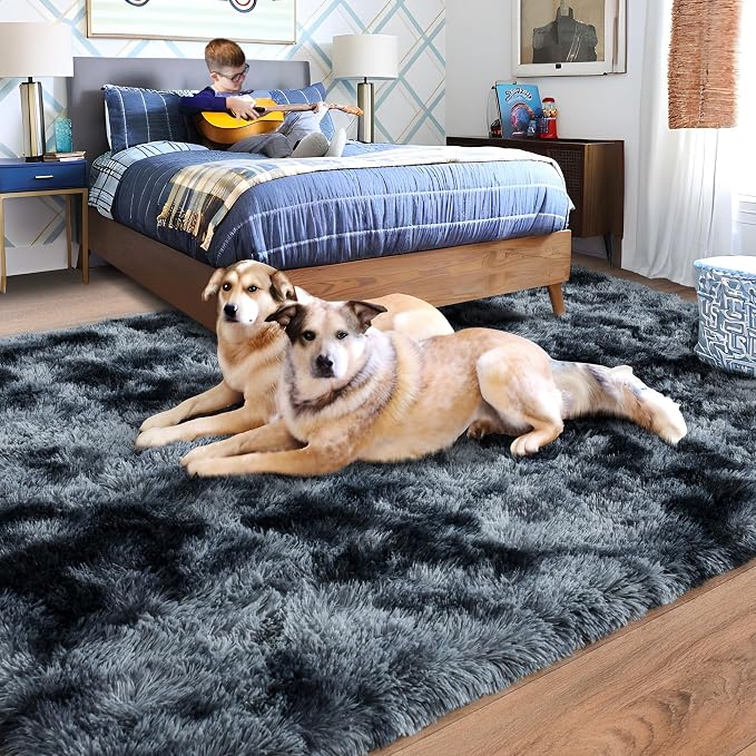 Rugs for Living Room 9x12, Soft Shaggy Modern Shag Area Rug for Bedroom - Image 3