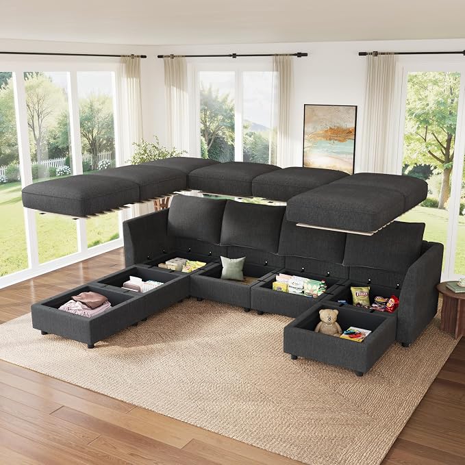 HONBAY Modular Sofa U Shaped Sectional Couch - Image 4