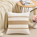 Fancy Homi Set of 1 Boho Neutral Big Decorative Throw Pillow Cover 24x24 Inch by Fancy+Homi