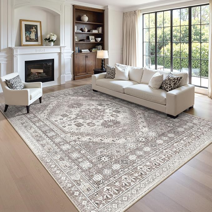 zesthome 10x12 Area Rugs, Stain Resistant Washable Rug, Ultra-Thin Rugs - Image 4
