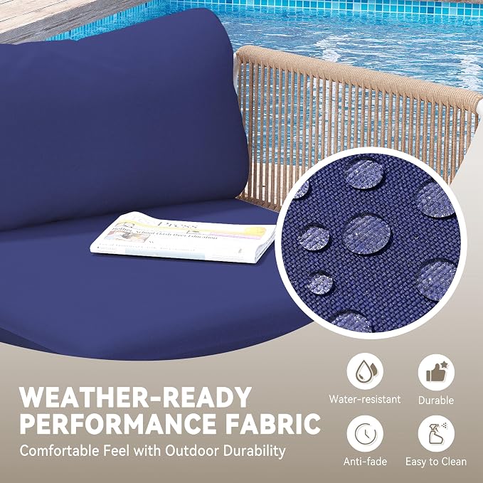 Crestlive Products Outdoor Patio Furniture Set, 4 Seater Modular Oversized - Image 7