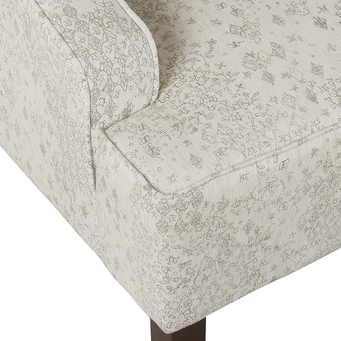 Homepop Home Decor | Upholstered Classic Swoop Arm Accent Chair | Accent Chairs - Image 9