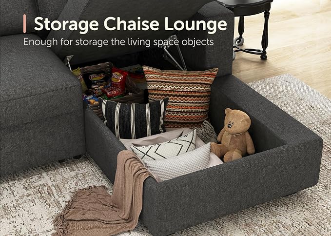 HONBAY Sectional Sleeper Sofa - Image 4