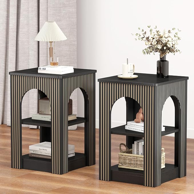 weselon End Table Set of 2, Mid-Century Modern Side Table by WelcometoFurnitureSalon