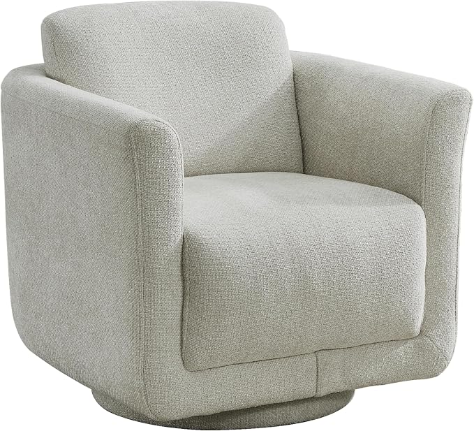 Swivel Accent Chair, 360° Barrel Swivel Lounge Seat by Future-readycomfortformoder