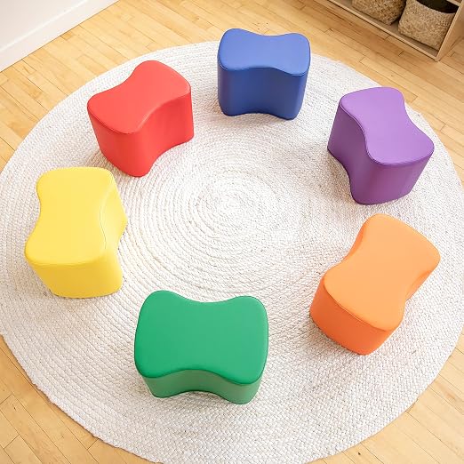 ECR4Kids SoftZone Toddler Modular Stool Set, Flexible Seating - Image 11