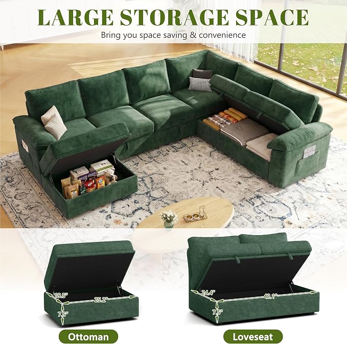 108 Inch Modular Sectional Sofa - Image 6