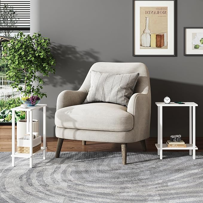TUTOTAK Small Side Table, Narrow End Table, Skinny Sofa Table, Slim Nightstand - Image 7