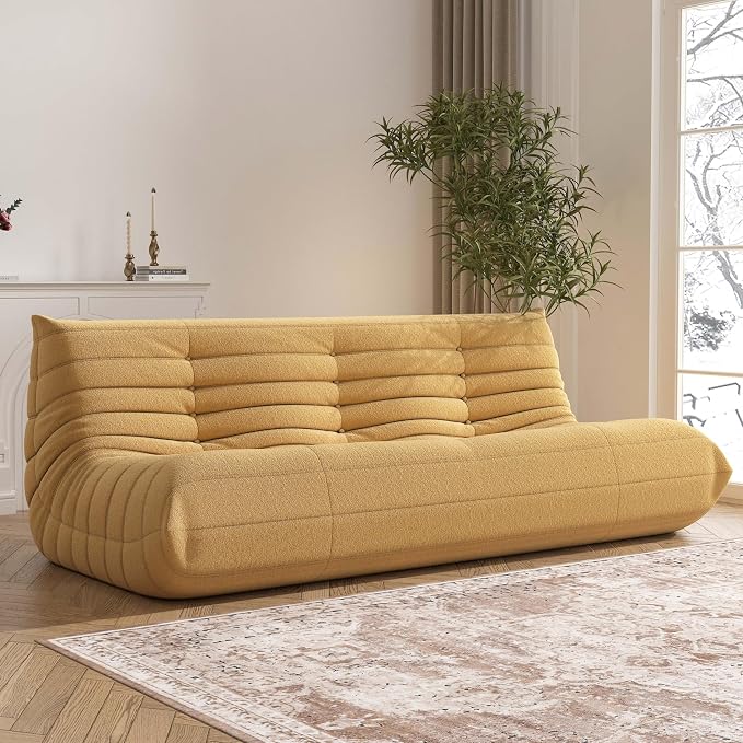 YVDNHP Big Bean Bag Chairs for Adults, 3 Seater Large Bean Bag Chair Sofa by Unknown