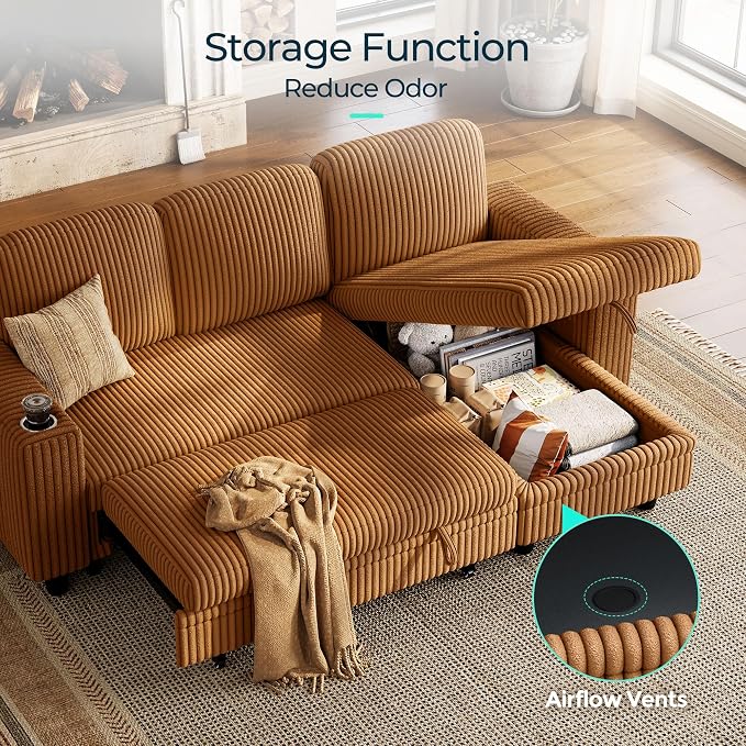 LINSY HOME Sectional Sleeper Sofa - Image 7