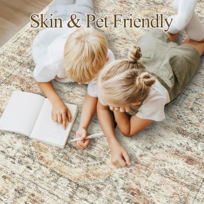 6x9 Area Rug for Living Room Washable 6x9 Non-Slip Modern Rugs for Bedroom - Image 4
