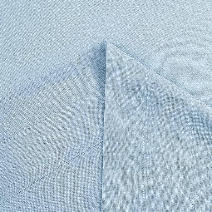 DWCN Sky Blue Sheer Curtains for Kitchen Windows - Image 4