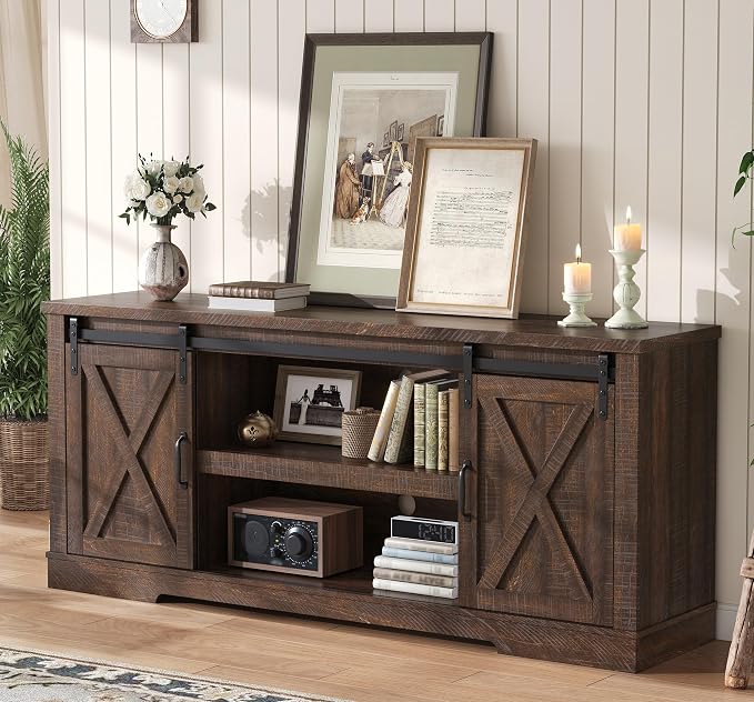 AMERLIFE 66" Farmhouse TV Stand - Image 6