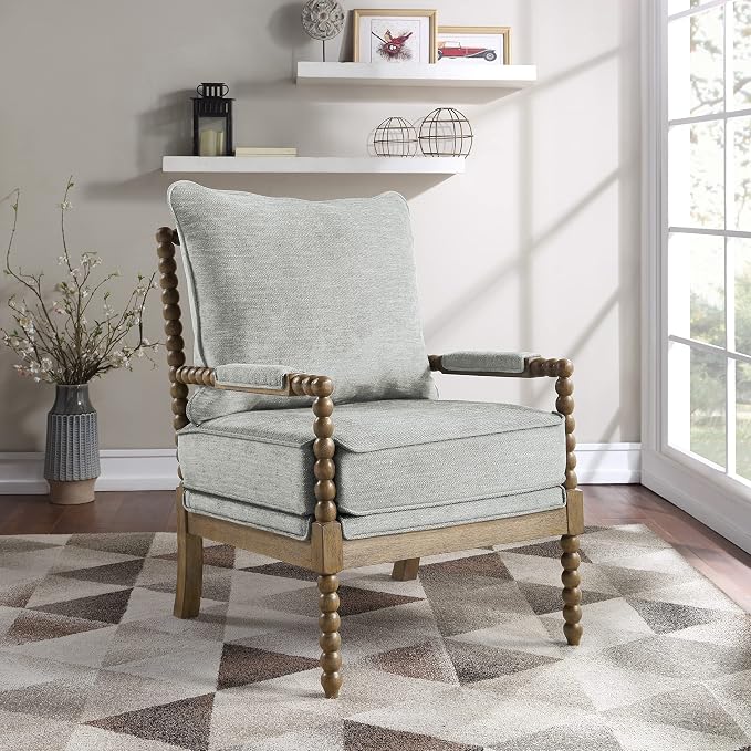 OSP Home Furnishings Fletcher Spindle Accent Chair - Image 2