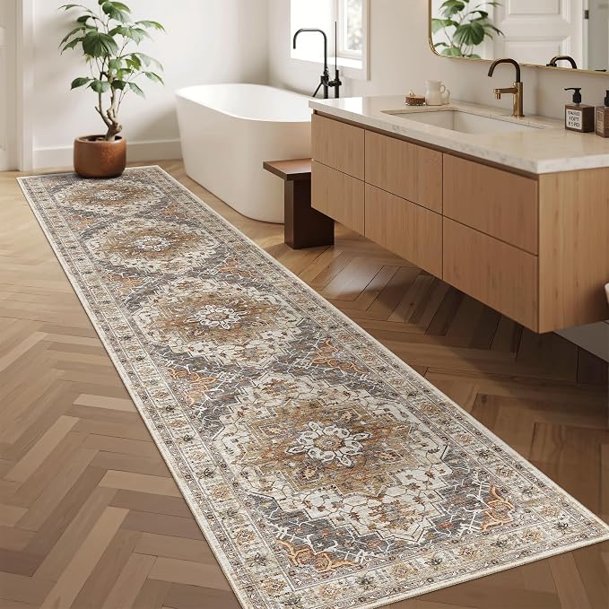 Madane Runner Rugs for Hallway 2x10 Long Washable Non-Slip Hallway Runner Rug - Image 3