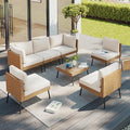 Aoxun Patio Furniture Set, 7 Piece Outdoor Sectional Sofas by Aoxun