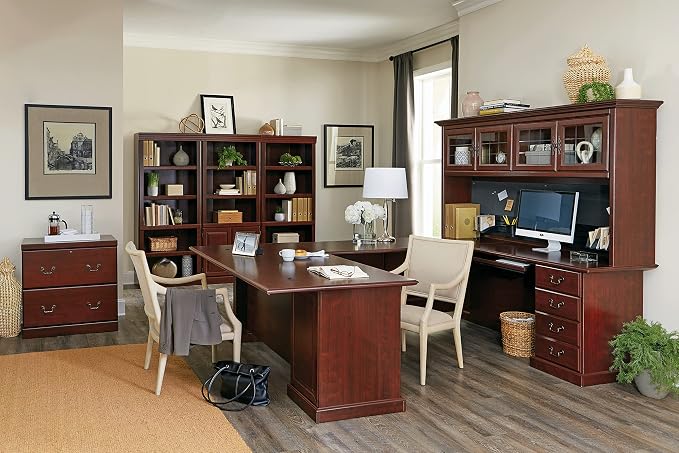 Sauder Heritage Hill Library/ Book shelf, Classic Cherry finish - Image 8