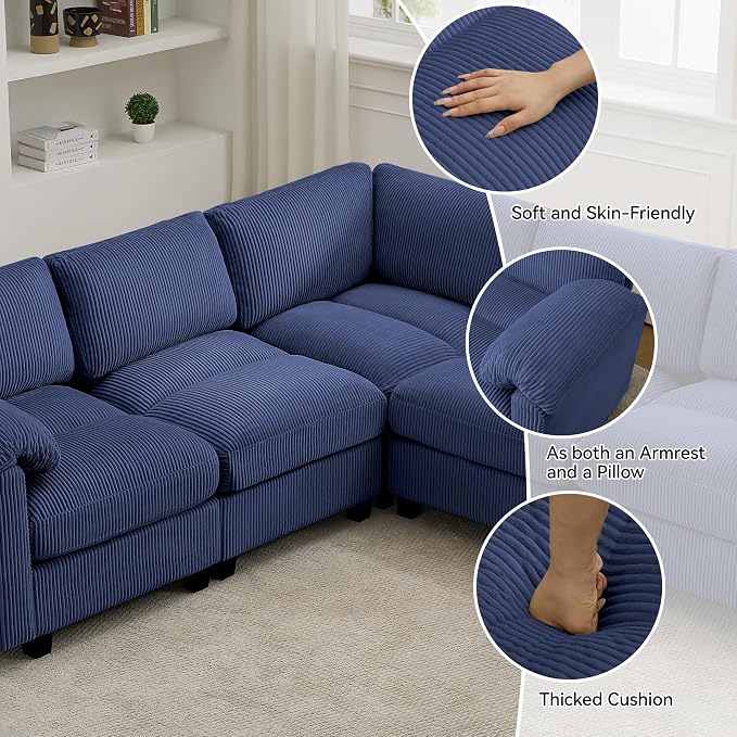 87'' U-Shaped Sectional Sofa - Image 3