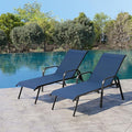 Crestlive Products Outdoor Chaise Lounge Chair, 5-Position Pool Lounge Chairs by CrestliveProducts