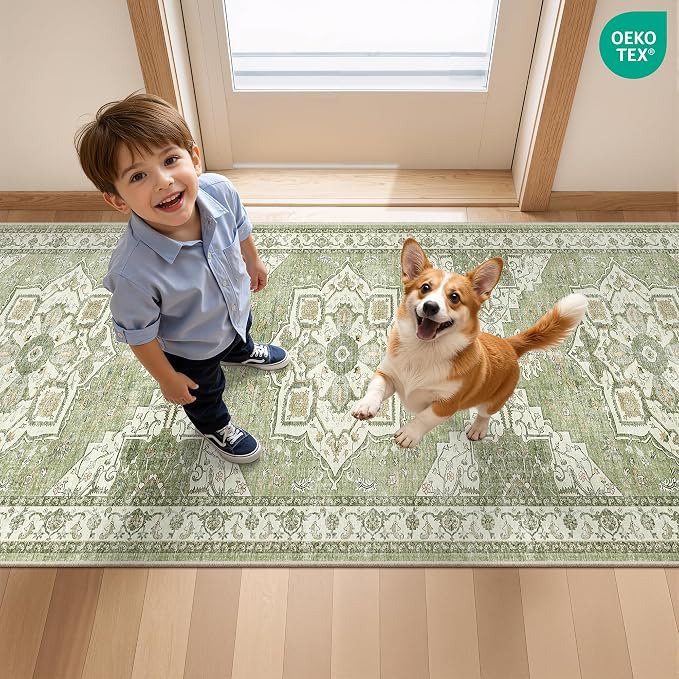 Runner Rug 2x10, Ultra-Thin Kitchen Rugs Non Slip Washable Rugs - Image 8