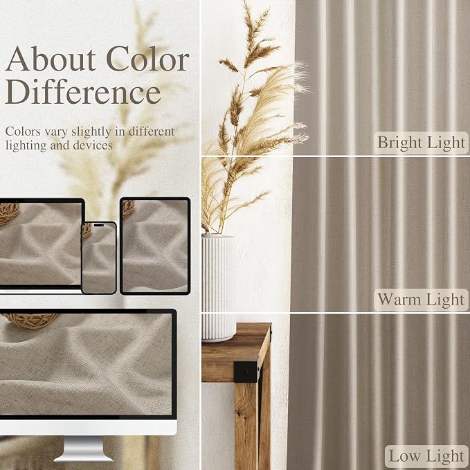 Nanspring Extra Long 120 Inch Curtains - Image 3