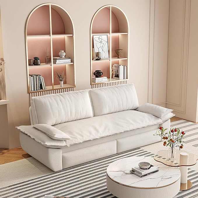 73.2" Sofa Bed Queen, 3-in-1 Pull Out Sofa Bed - Image 8