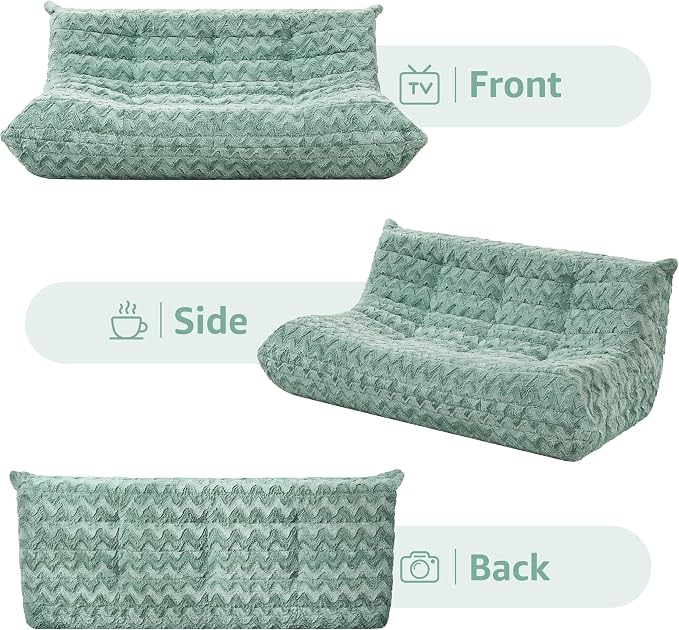 Bean Bag Chairs for Adults Giant Bean Bag Chair Memory Foam BeanBag Chair Bean - Image 8