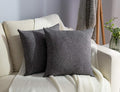 Stellhome Set of 2 Linen Throw Pillow Case Square Decorative Farmhouse Burlap by Stellhome