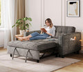 LINSY 54" Pull Out Couch with Charging Station, Small Sleeper Sofa Bed with Cup by Linsy