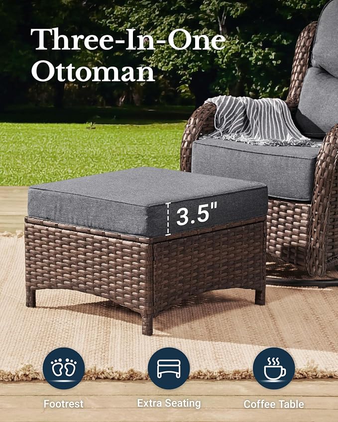HILLGA Luxury High Back Patio Furniture Set - Image 7