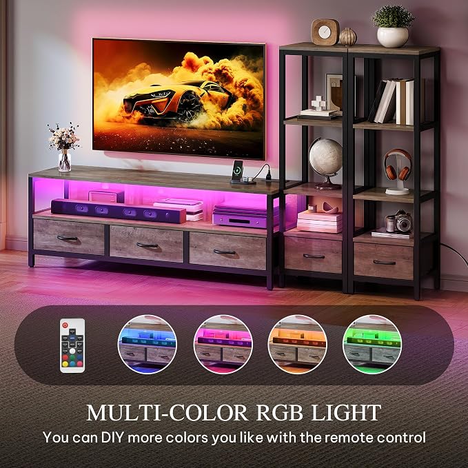 YITAHOME Modern TV Stands for 65 inch TVs, Entertainment Center - Image 5