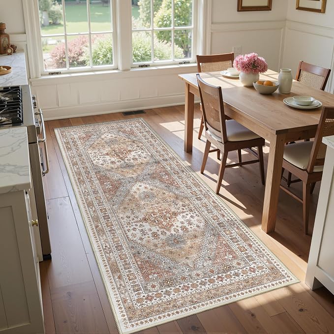 3x6 Runner Rug, Thin Entryway Non Slip Washable Rugs - Image 3