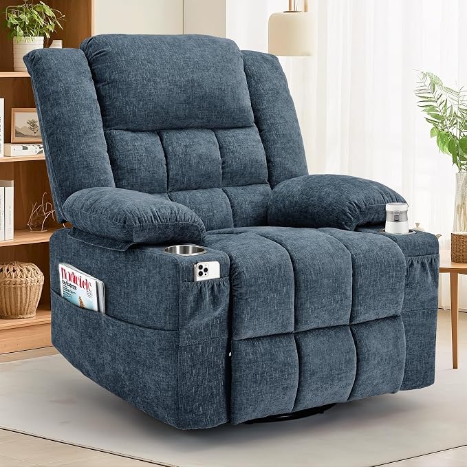 Korser 360° Swivel Rocker Recliner by KORSER