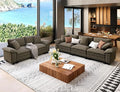 SUNSHINE VALLEY 2 Piece Living Room Sofa Furniture Set, Oversized Chenille by SUNSHINEVALLEY